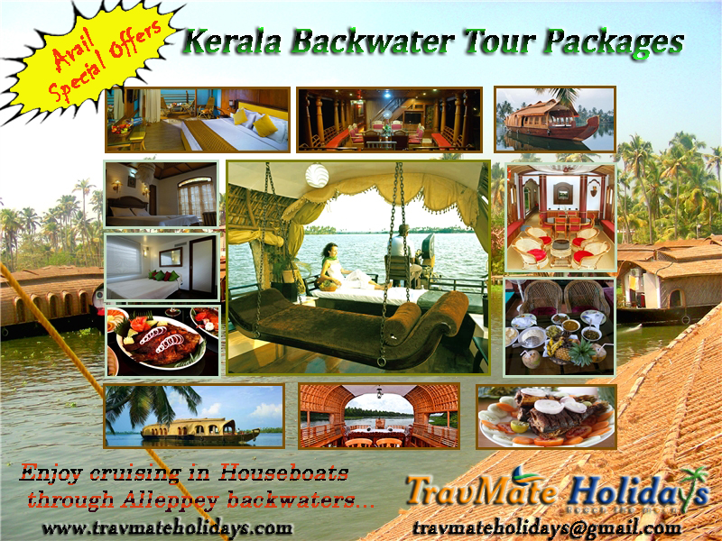 Kerala Tourism - Cheap Alleppey Backwater HouseBoat Tour Packages